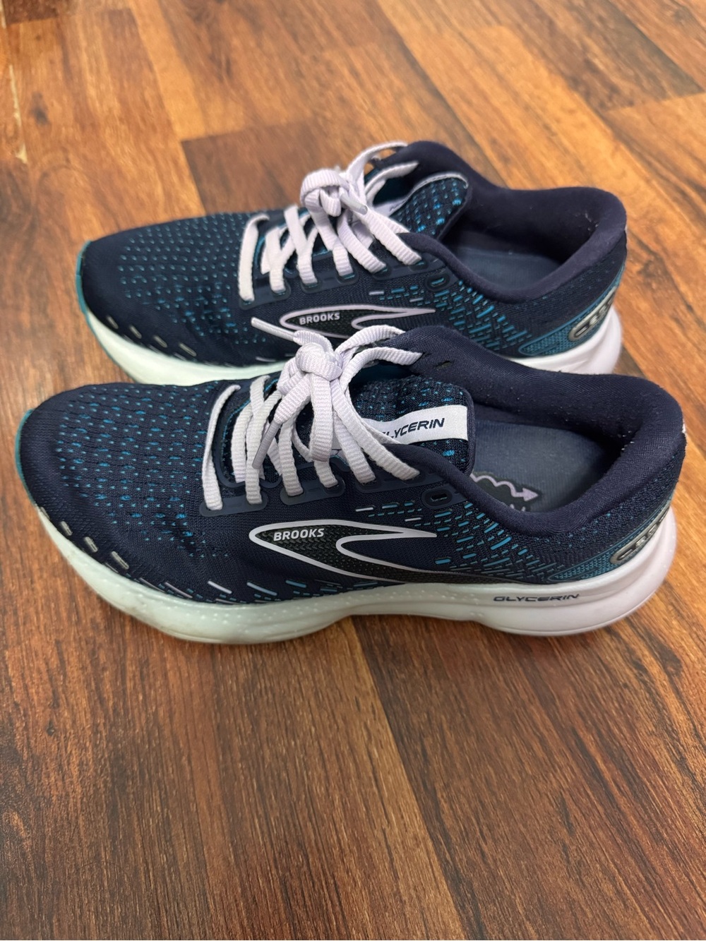 Brooks Women's Navy & Teal Running Shoes - Glycerin